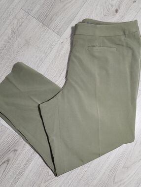 Liz Claiborne Audra Olive Green Dress Pants Size 16 Petite